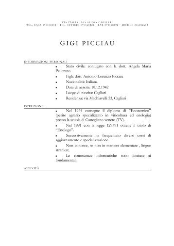 GIGI PICCIAU - Camera di Commercio