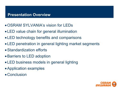 LED adoption in general lighting applications