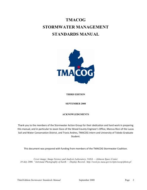 Stormwater Management Standards Manual - Toledo Metropolitan ...