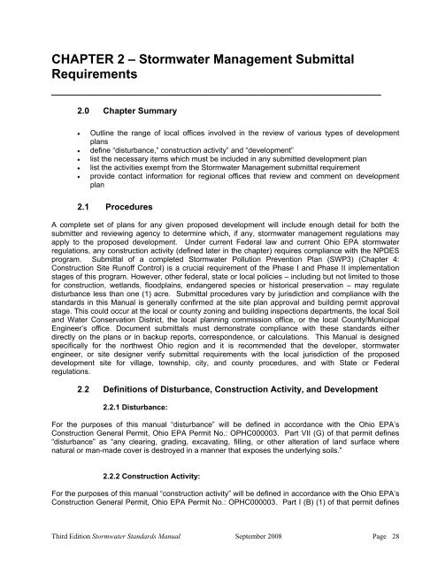 Stormwater Management Standards Manual - Toledo Metropolitan ...