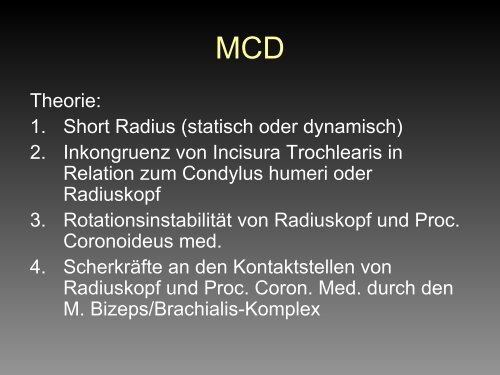 Medial Compartment Disease - Tierklinik Hofheim