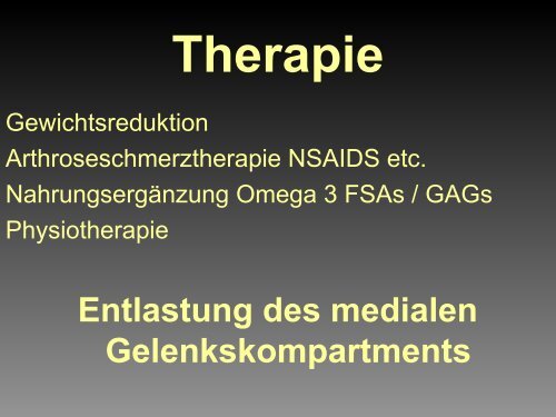 Medial Compartment Disease - Tierklinik Hofheim