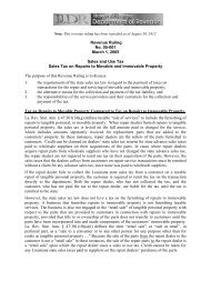 Revenue Ruling No. 05-001 March 1, 2005 Sales and ... - Louisiana