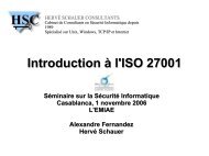 Introduction ÃƒÂ  l'ISO 27001 - Herve Schauer Consultants