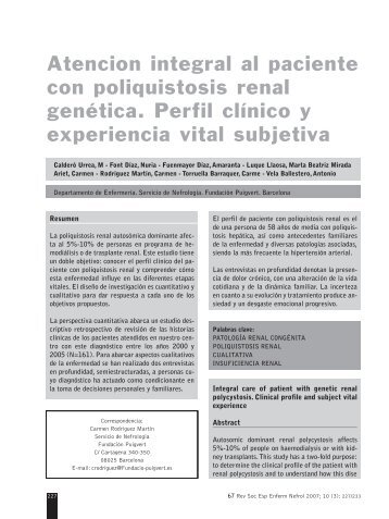 Atencion integral al paciente con poliquistosis renal ... - SciELO