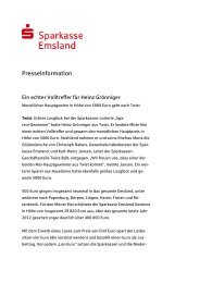 Gewinner Sparen+Gewinnen_Heinz Grönniger - Sparkasse Emsland