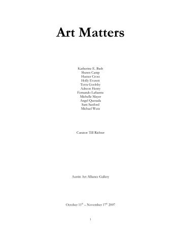 Art Matters - Till Richter