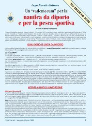 nautica da diporto e per la pesca sportiva - Lega Navale Italiana