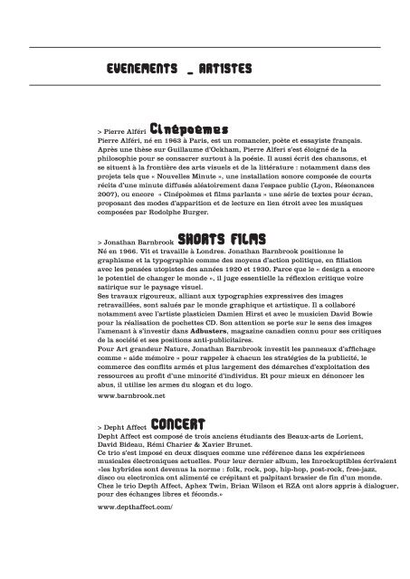 TÃ©lÃ©charger le press kit (pdf) - K3 Manifestation - Lorient