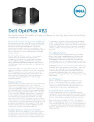 Dell OptiPlex XE2 Spec Sheet - Dell PartnerDirect