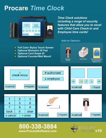 Procare Time Clock Touch - Procare Software
