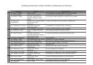 Graduation Researches of Senior Students  of Department of ...