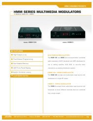 hmm series multimedia modulators - Holland Electronics
