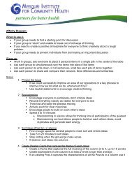 Affinity Diagrams & PDCA Process