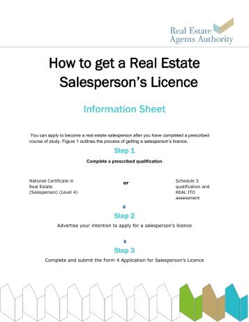How to get a Real Estate Salesperson's Licence
