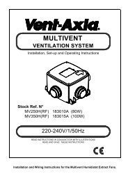 MV250H MV350H 426328 - Vent-Axia