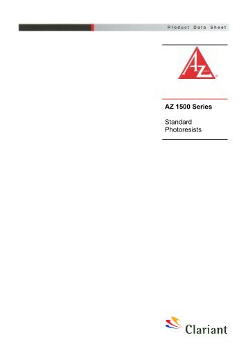 AZ 1500 Series Standard Photoresists - FIRST