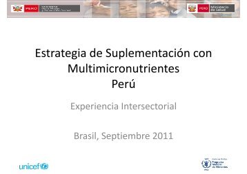 Estrategia de SuplementaciÃ³n con g p Multimicronutrientes PerÃº