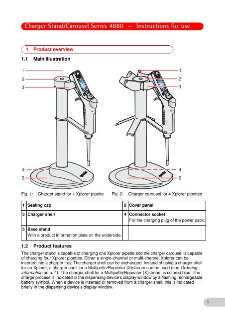 Charger Stand/Carousel Series 4880 ... - POCD Scientific