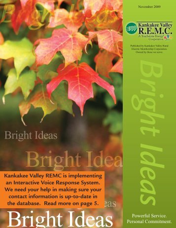 November 2009 Newsletter.indd - Kankakee Valley REMC