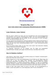 Diabetes Mellitus - Herzzentrum Saar