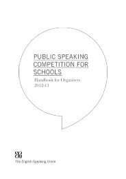Public Speaking Competition Organisers' Handbook - The English ...