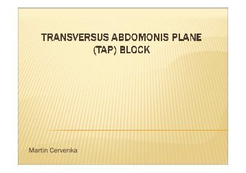 transversus abdominis plane blok pro analgezii u bÅiÅ¡nÃ­ch vÃ½konÅ¯