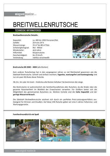 BREITWELLENRUTSCHE - Wiegand Maelzer GmbH