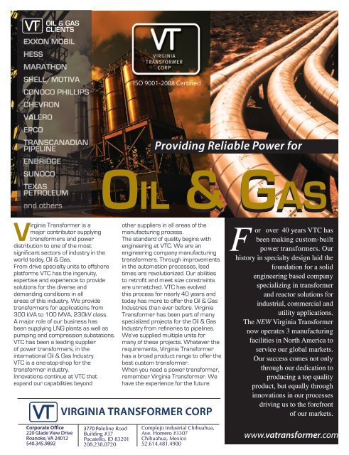 Oil & Gas.pdf - Virginia Transformer Corp