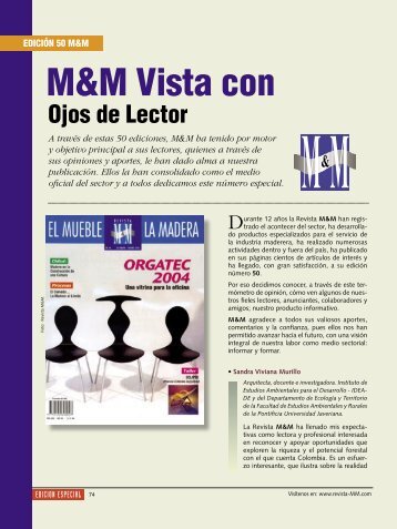 EDICION 50 : M&M Vista con Ojos de Lector (PDF: 252 Kb)