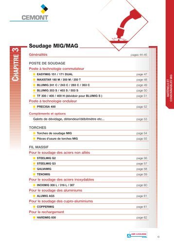 Soudage MIG/MAG - Cemont