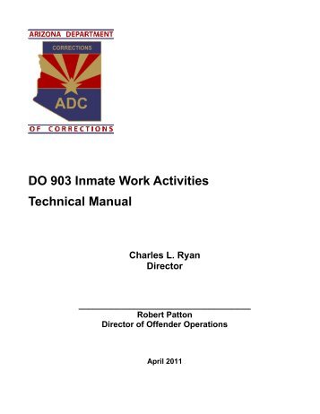903 - Arizona Department of Corrections