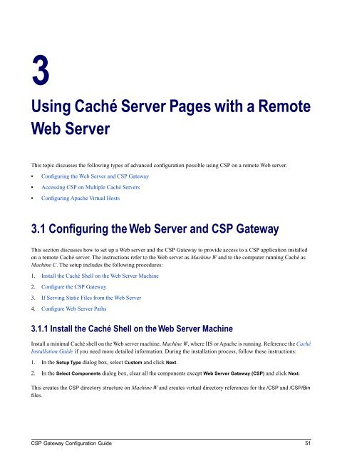 CSP Gateway Configuration Guide - InterSystems Documentation
