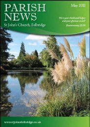 from the editor - St John's Felbridge