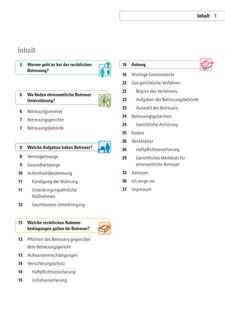 Wegweiser Betreuungsrecht - Ihr pflege team