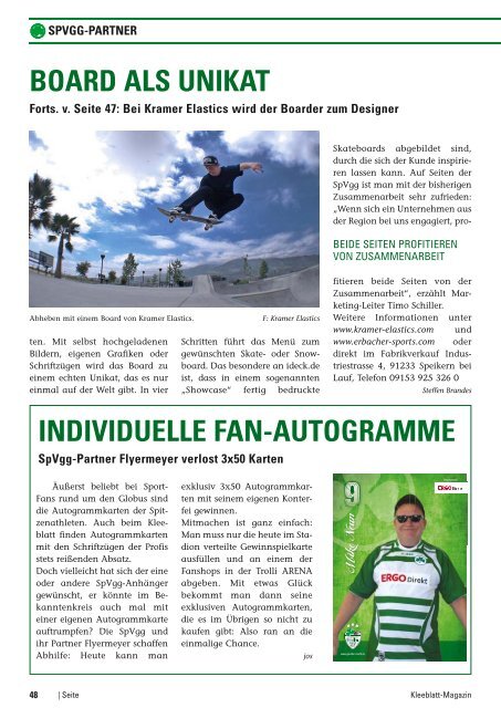 KLEEBLATTMAGAZIN - SpVgg Greuther Fürth