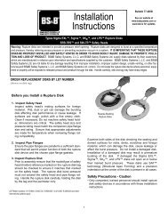 Installation Instructions - BS&B Safety Systems