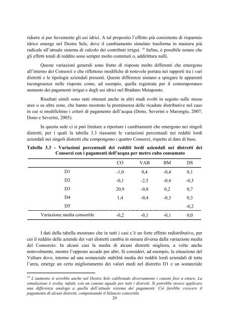 Un modello territoriale per l'analisi economica sull'uso dell ... - Inea