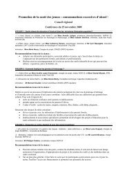 Recommandations issues du travail en ateliers