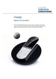 Digitales Schnurlostelefon - grundig-dect.com