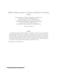 Weakly nonlinear analysis of symmetry breaking in cell polarity models