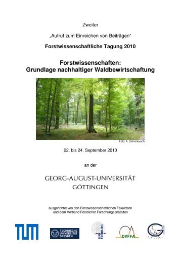 Forstwissenschaften: Grundlage nachhaltiger Waldbewirtschaftung