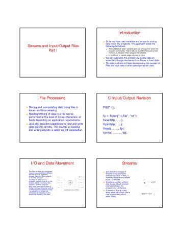 introduction to file processing File management overview richard anderson and peter krogh file management describes the fundamental methods for naming, storing and handling files you can simplify this process by keeping files together if they need the same backup treatment. introduction to file processing File management overview richard anderson and peter krogh file management describes the fundamental methods for naming, storing and handling files you can simplify this process by keeping files together if they need the same backup treatment.