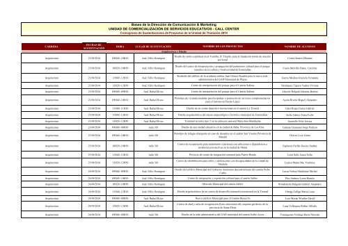 PROYECTOS DE LA UTT 24