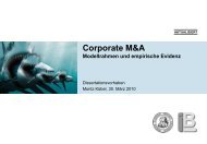 Corporate M&A Modellrahmen und empirische ... - M&A Capability