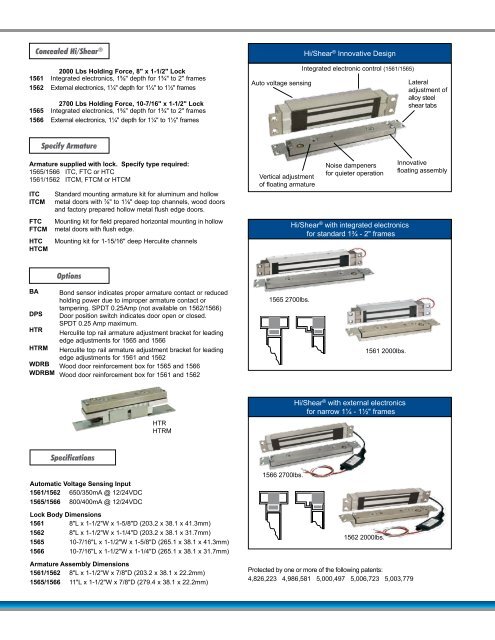 Datasheet - SDC Security Door Controls