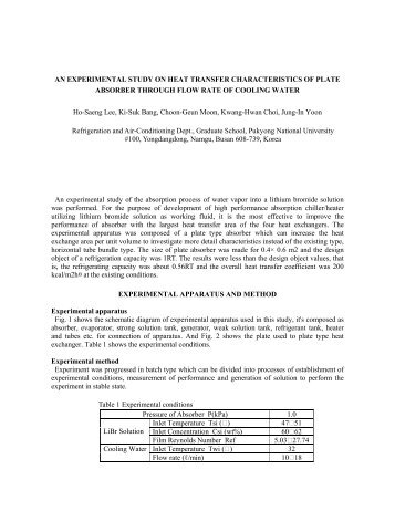 AN EXPERIMENTAL STUDY ON HEAT TRANSFER ... - ICHMT