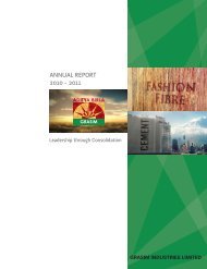 Annual reports 2010-11 - Grasim