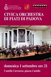 CIVICA ORCHESTRA DI FIATI DI PADOVA - PadovaCultura ...