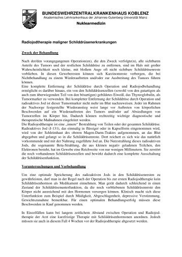 Therapie maligner (aggressive) SchilddrÃ¼senerkrankungen